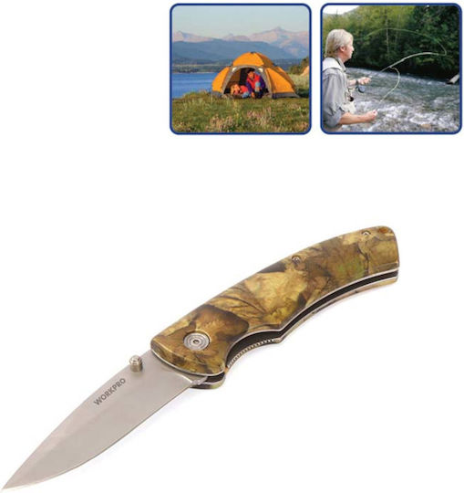 WorkPro Tactical Camo Pocket Knife Multicolour