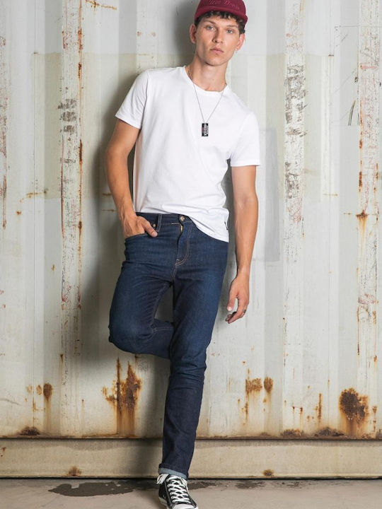 Herren Jeanshose Elastisch Blau