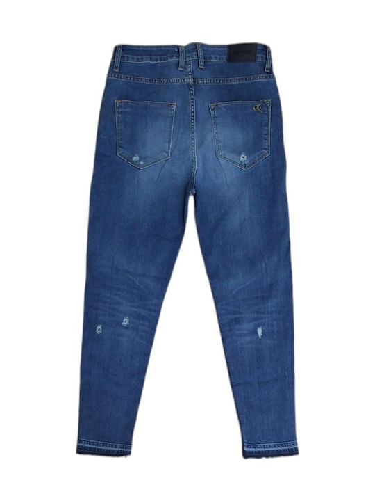 Herren Jeanshose Elastisch Blau