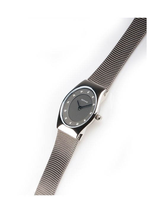 Bering Time Women's Watch with Gray Metal Bracelet
