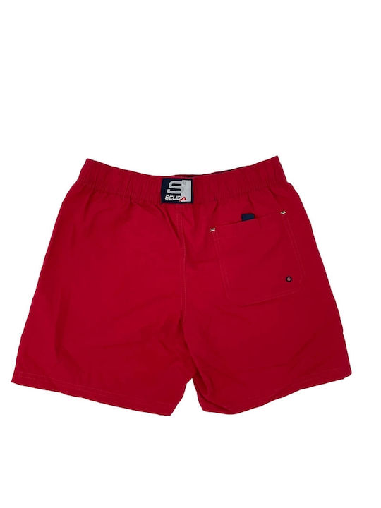 Scuba red men's swimsuit-shorts 828316