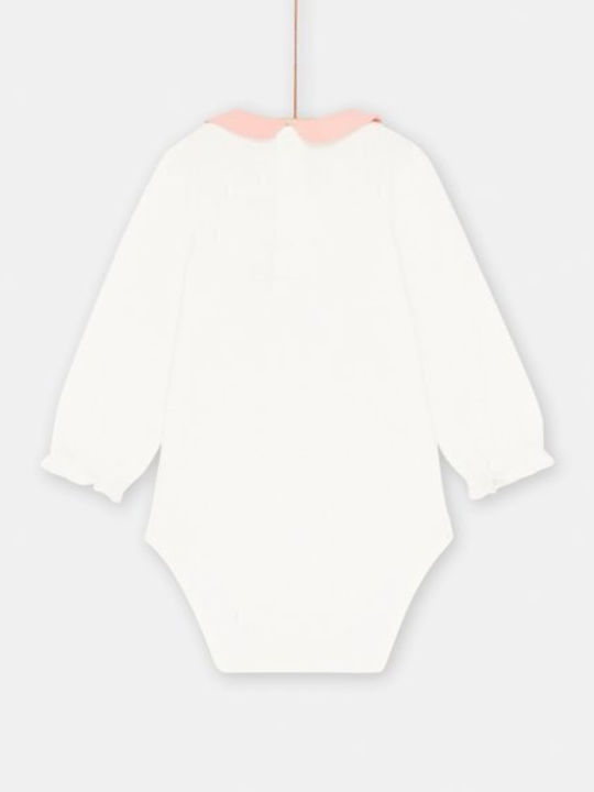 Dpam Baby Bodysuit Set Long-Sleeved White