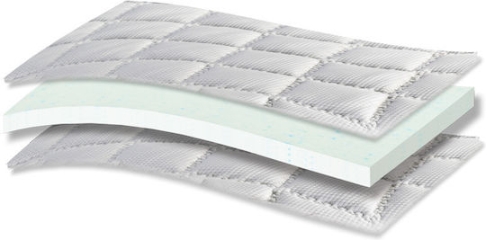 Orion Strom Mattress Topper 889 Filoxenia Energy Cool Max HR Single Foam with Elastic Straps 80x200x6cm