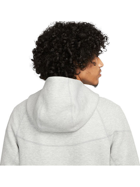 Tech Fleece Windrunner Dri-Fit Ζακέτα με Κουκούλα Γκρι
