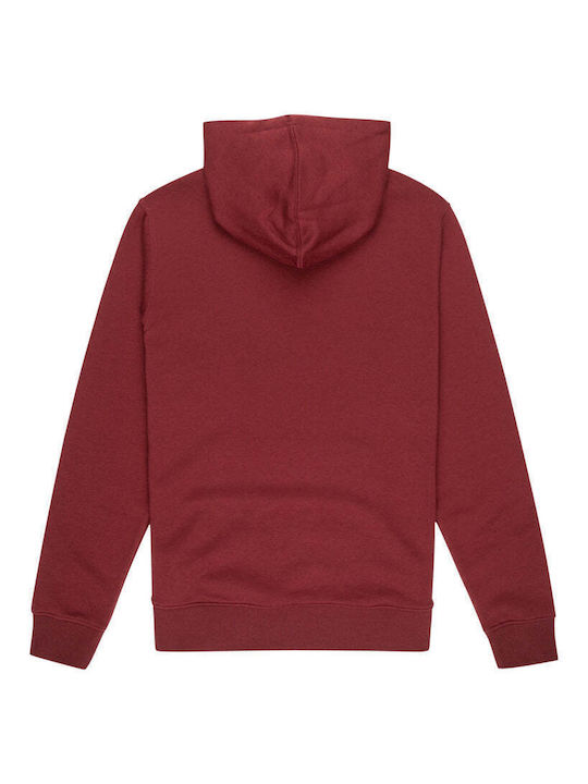 Element Herren Sweatshirt Jacke mit Kapuze Burgundisch