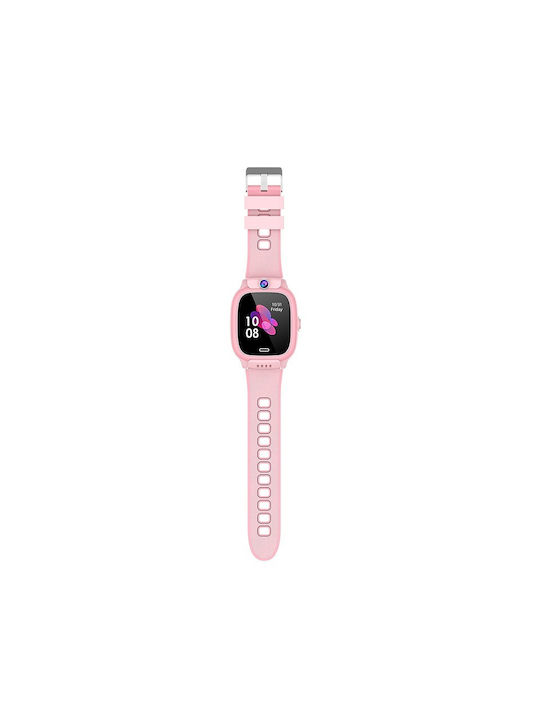 Kinder-Smartwatch mit Kautschuk/Plastikarmband Rosa