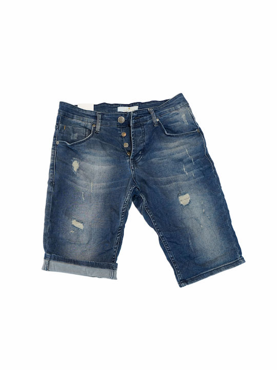 Senior Men's Shorts Jeans Blue