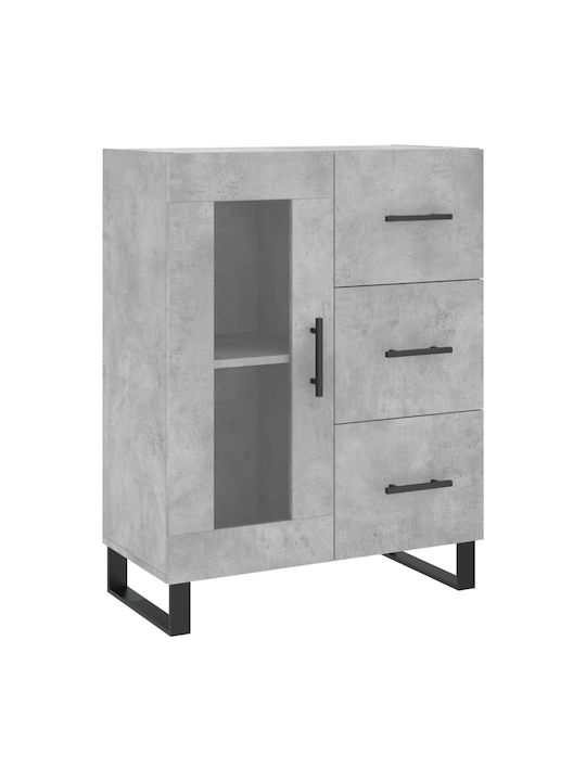 Cabinet Mobilier de depozitare din Metal & Lemn Beton gri L69.5xL34xH90buc