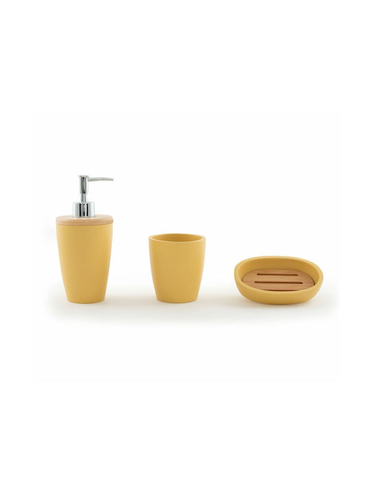 Nef-Nef Homeware Santro Σαπουνοθήκη Επιτραπέζια από Ρητίνη Κίτρινη