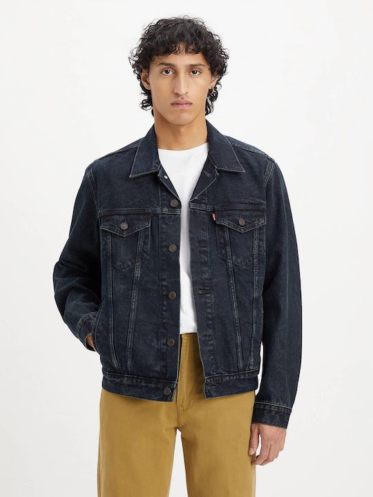 Trucker Winter Jacke Denim Blue