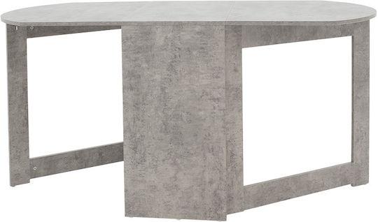 Nadine Rectangular Dining Room Extendable Antique Grey 160+43x80x76.5εκ. 049-000059