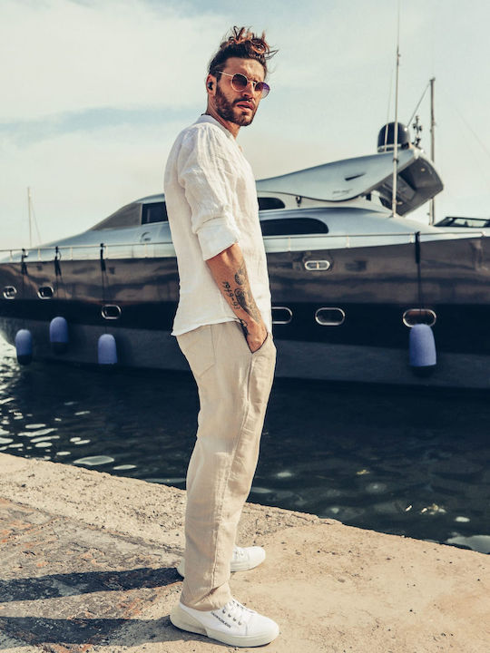 Ανδρικό Παντελόνι Relaxed Fit Μπεζ
