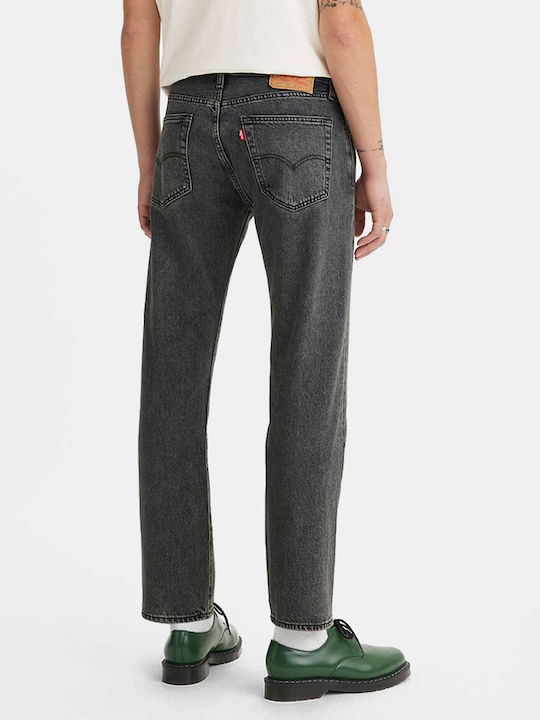 501 Men's Cropped Jeans Pants with Regular Fit Black