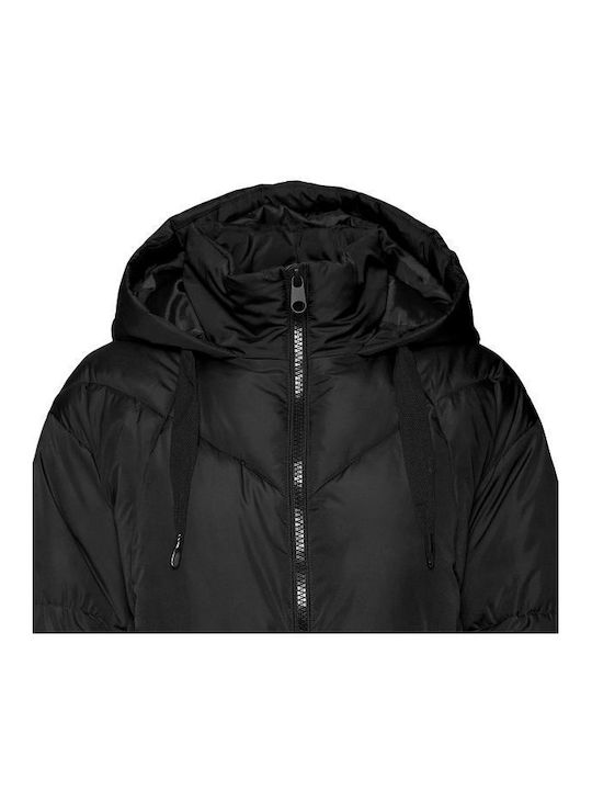 Vero Moda Women's Short Puffer Jacket for Winter Black