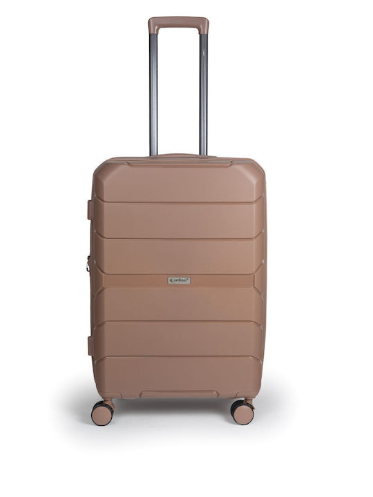 Cardinal Elusive Valize De Călătorie Sclere Rose Gold De Înălțime Maximă 58cm Cu 4 Roți Set 2 Buc