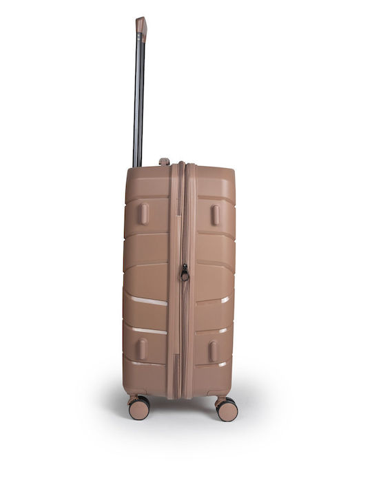 Cardinal Elusive Valize De Călătorie Sclere Rose Gold De Înălțime Maximă 58cm Cu 4 Roți Set 2 Buc