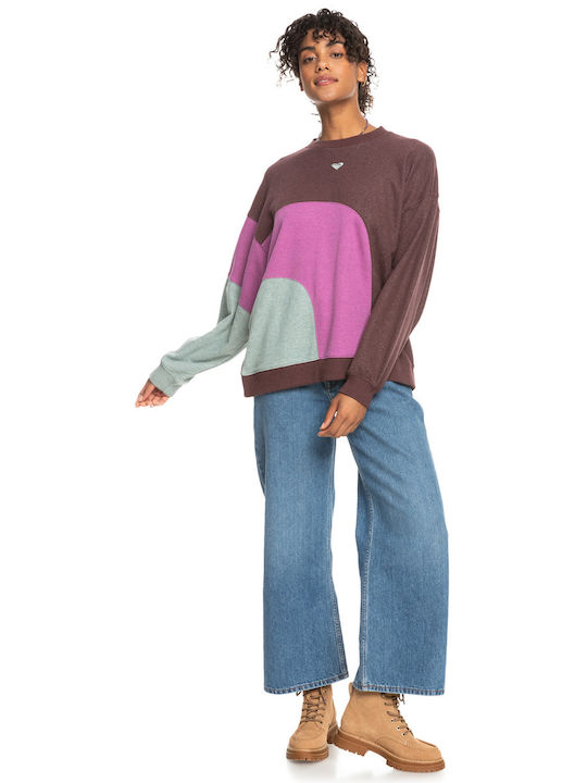 Happy Daize Damen Sweatshirt Braun