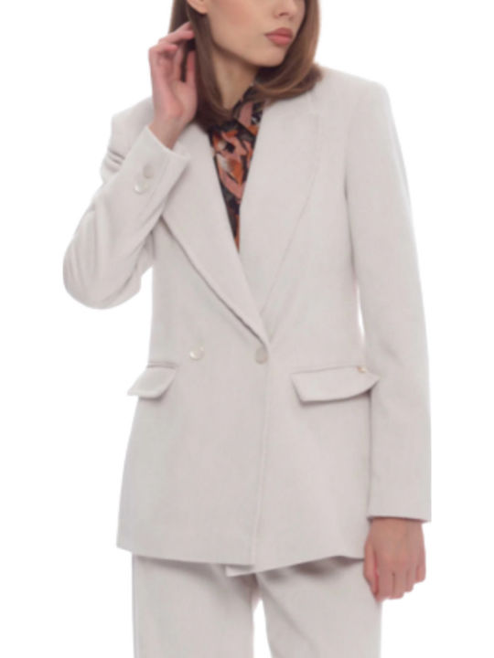 kocca Damen Zeichenfolge Blazer Beige