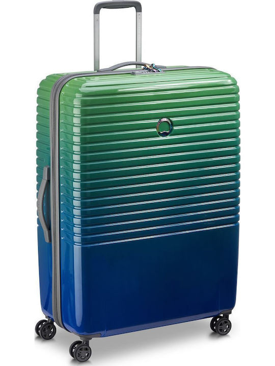 Delsey Caumartin Große Hartreisekoffer Mehrfarbig Grün Blau Gradient mit 4 Rädern Höhe 76cm