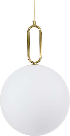 GloboStar Bellissimo Hängelampe Gold Kugel mit Fassung E27 30x52cm.