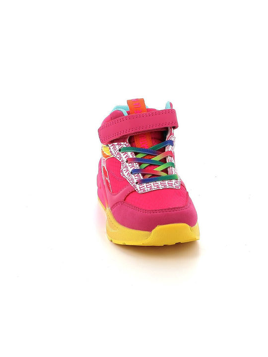 Kids Sneakers High with Scratch Multicolour