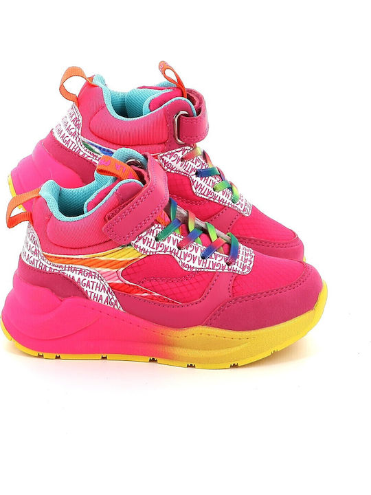 Kids Sneakers High with Scratch Multicolour