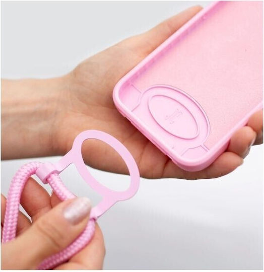 Just Elegance PopGrip Back Cover Silicone Pink (iPhone 14 Pro)