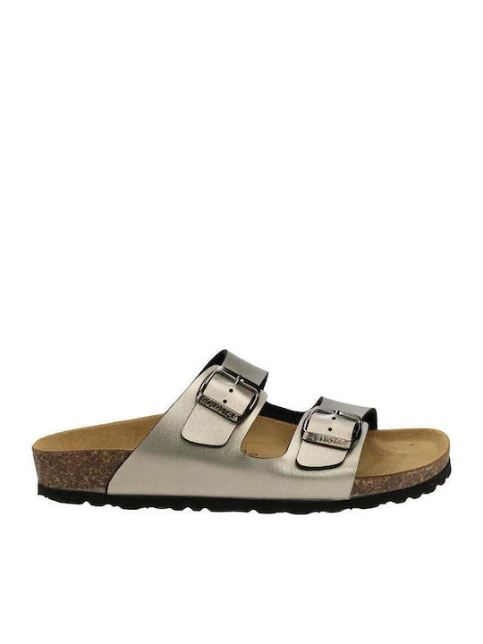 Women's Flat Sandals Anatomic Metal Antracite