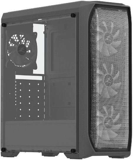 Zalman N5 MF Gaming Midi Tower Κουτί Υπολογιστή με Πλαϊνό Παράθυρο Μαύρο