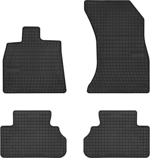 Frogum Set of Front and Rear Mats 4pcs Tray Type for Audi Q5 2017 Black