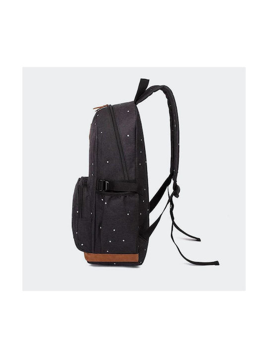 Kaukko Stoff Rucksack Schwarz 22Es