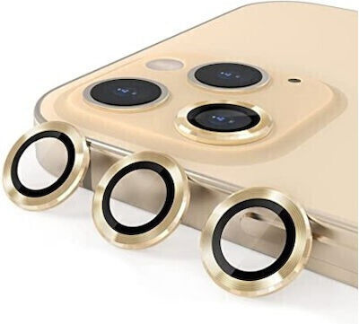 3D Metal Glitter Camera Protection Metal Frame Gold for the iPhone 11 Pro / 11 Pro Max PRO/11