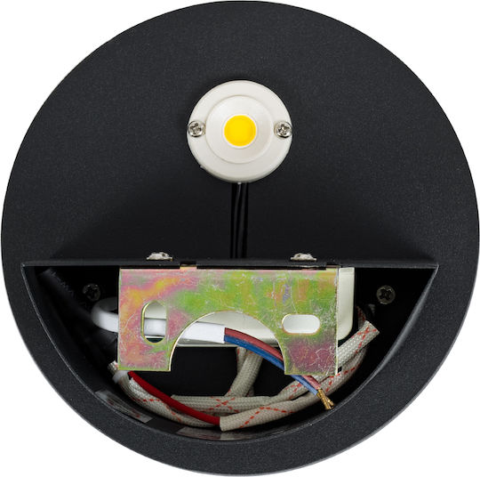 GloboStar Redondo Wall-Mounted Outdoor Lighting LED IP65 10W with Warm White Light Double Beam 14x14x4.5cm