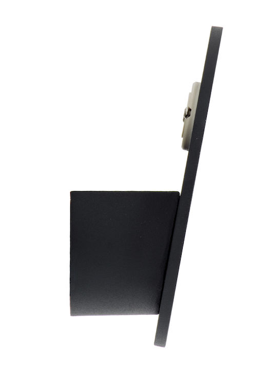 GloboStar Redondo Iluminat Exterior Montat Pe Perete Lampă De Tavan Led Încorporat Ip65 10w Cu Alb Cald Dublu Fascicul 14x14x4.5cm