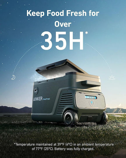Anker EverFrost Dual-Zone Powered Cooler Tragbarer Kühlschrank 43lt Schwarze