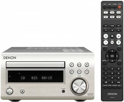 Denon Sistem audio RCD-M41 RCDM41SPE2 60W cu CD / Media digitale Player și Bluetooth Argint