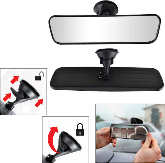 Autoline Car Interior Mirror with Suction Cup 25x6.5cm