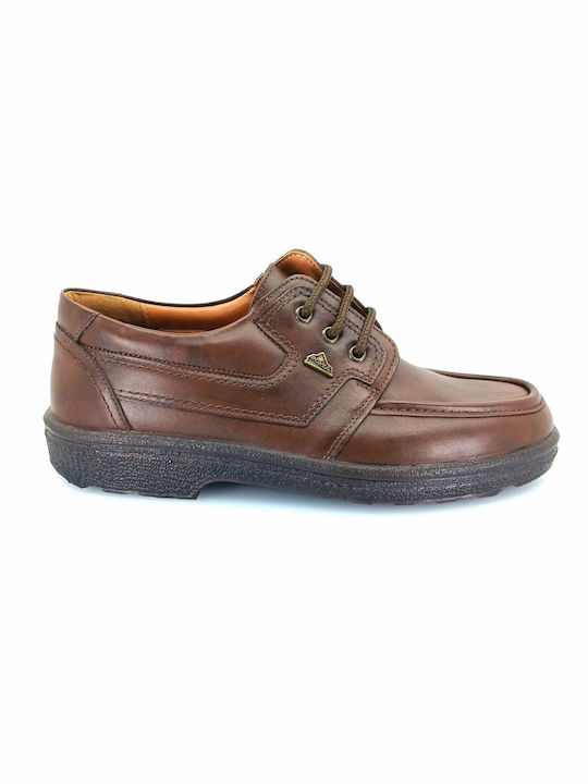 Boxer Men's Leather Casual Shoes Brown