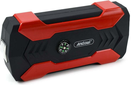 Andowl Portable Car Battery Jump Starter 15000mAh with Power Bank / USB / Φακό