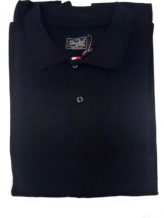 Polo Herrenbluse Kurzarm Schwarze