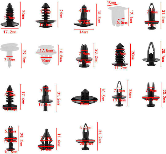 Car Plastic Clips 415pcs