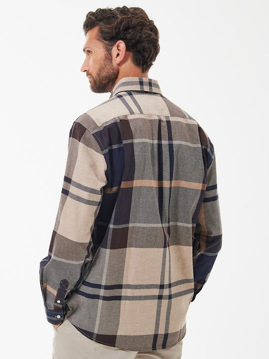 Bearpark Long-sleeved Cotton Shirt Checked Brown