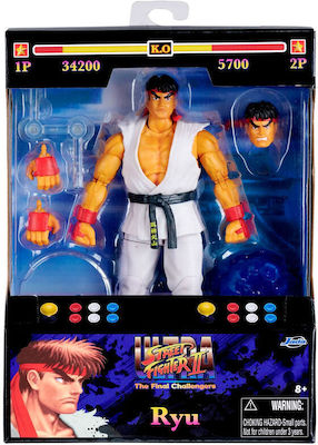 Jada Toys Street Fighter II: Ryu Φιγούρα Δράσης ύψους 15εκ.