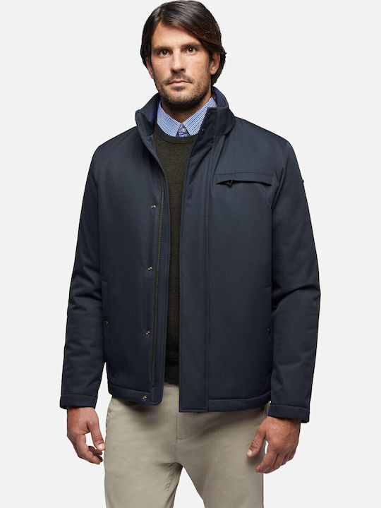 M Vincit Winter Jacket Windproof Navy Blue