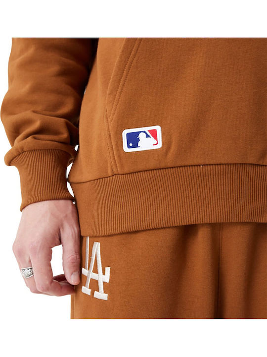 Los Angeles Dodgers Φούτερ με Κουκούλα Καφέ