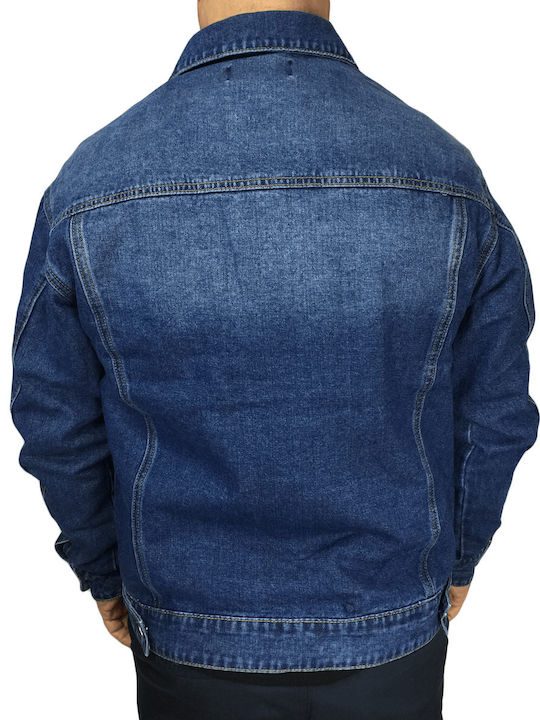 JACKE JEANS STONEWASHED BLAU A003 KING WOLF (A003-)