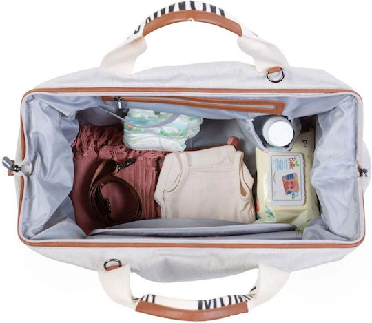 Childhome Shoulder/Hand Diaper Bag Off White 55x30x30cm.