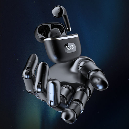 Dudao U15Pro Earbud Bluetooth Handsfree Ακουστικά με Θήκη Φόρτισης Μαύρα