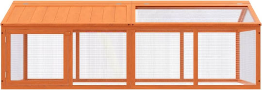 vidaXL Wooden Poultry Coop L2 x W1.12 x H0.74m