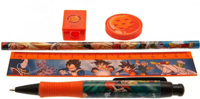 Pyramid International Dragonball Kids Stationery Set with Pencil, Sharpener, Eraser, Pen and Ruler